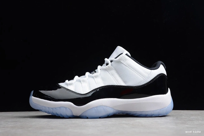 528895-153 "Concord" mens White 11 Retro Air Jordan  Black Low 0717
